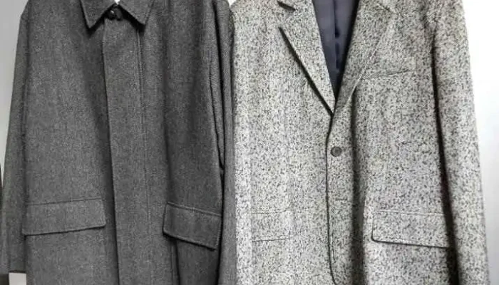 5 sacos paño de lana para hombre en dos colores