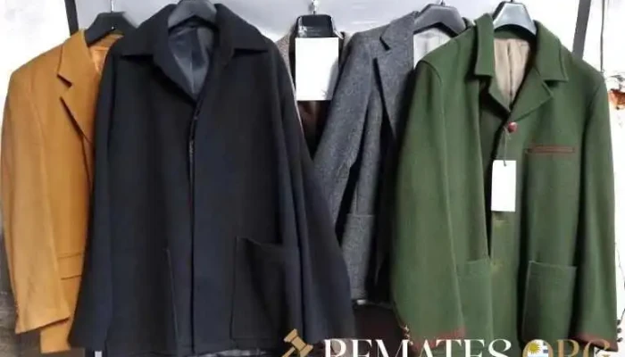 5 sacos paño de lana para hombre, varios talles