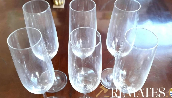 6 Copas De Champang De Cristal -  3 - 17-06-2021