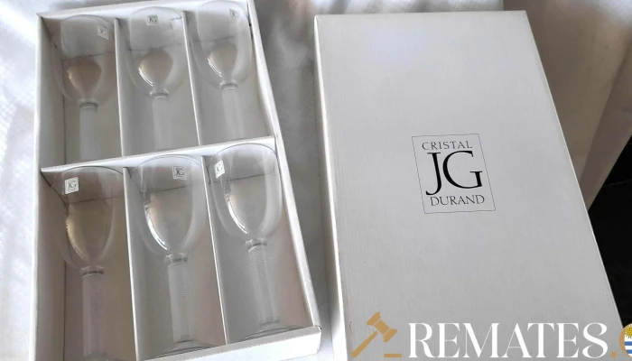 6 copas de cristal