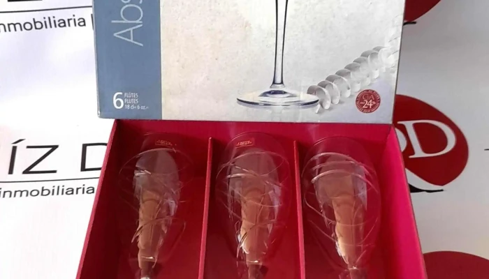 6 copas tipo champang