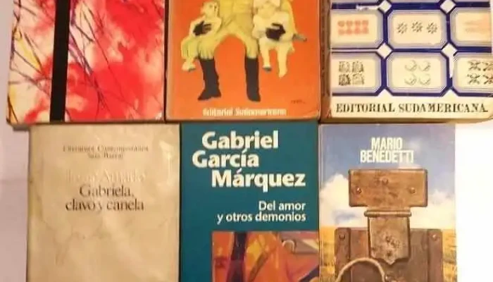6 libros de Garcia Marquez, Benedetti, Amado, etc