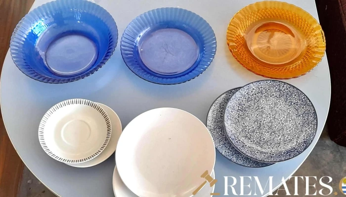 6 platos y fuentes varias
