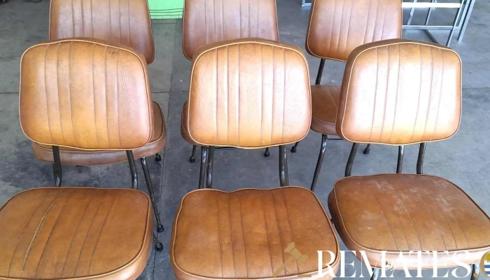 6 sillas de caño y cuerina (precio por cada una)