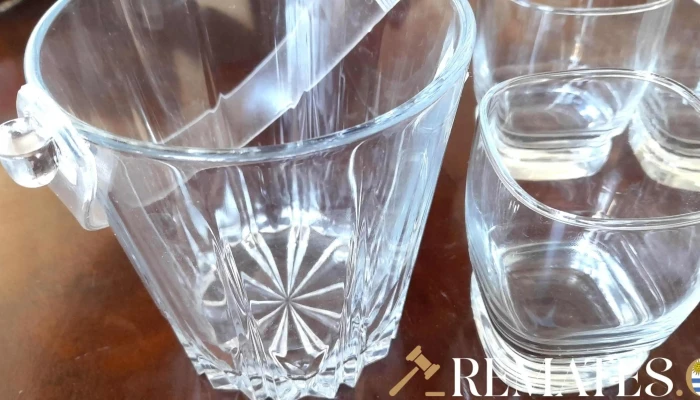 6 Vasos De Wuiski Y Hielera -  3 - 17-06-2021