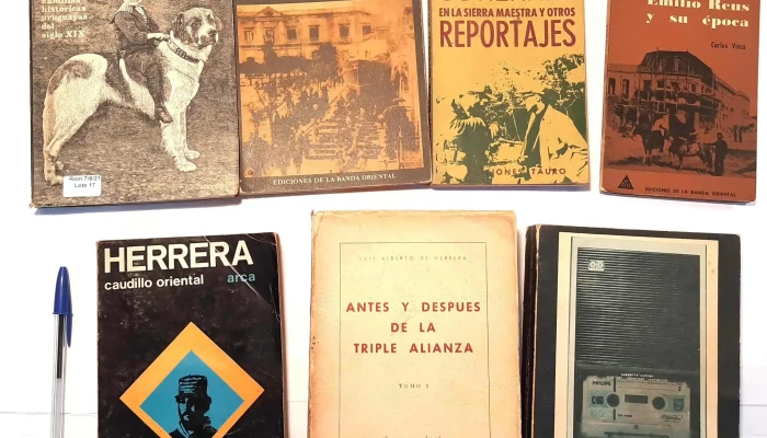 7 Libros Familias Históricas Uruguayas, varios de Herrera, El Antes de Después de la Guerra de Triple Alianza y otros