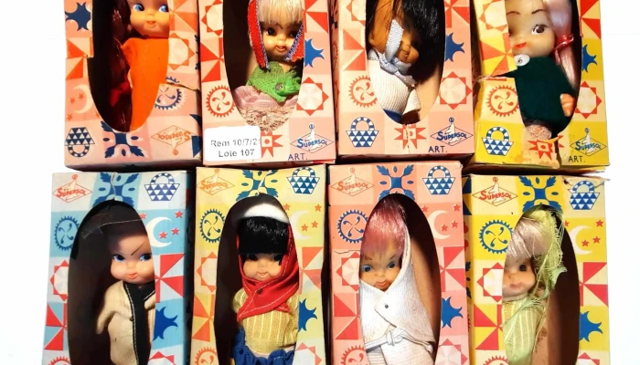 8 Muñequitas Supersol en su cajita original