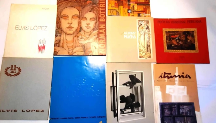 9 catálogos de arte Iturria, Cabrera, etc