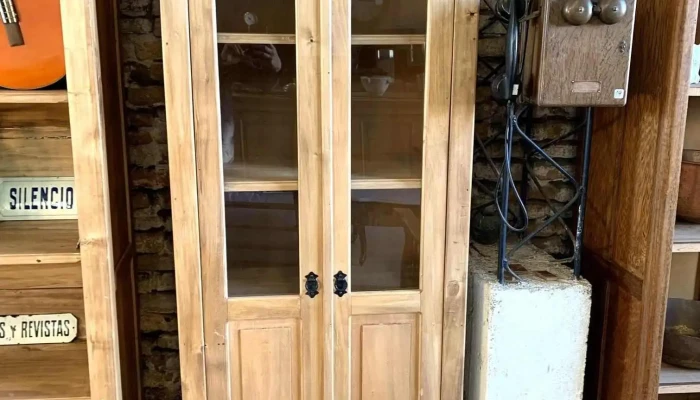 Alacena De 2 Puertas Vidriadas 0,70 X 0,40 X 2m Alto