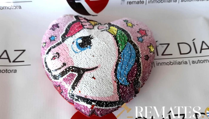 almohadon de corazon unicornio grande