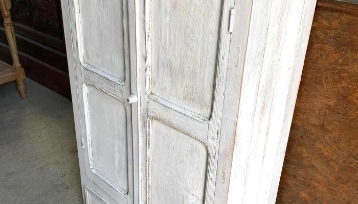 Armario Auxiliar Laqueado Blanco 2 Puertas C/ Cajon 0,76 X 0,36 X 1,30 Alto