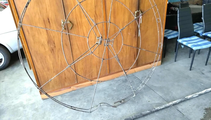 armazon de techo en hierro circular