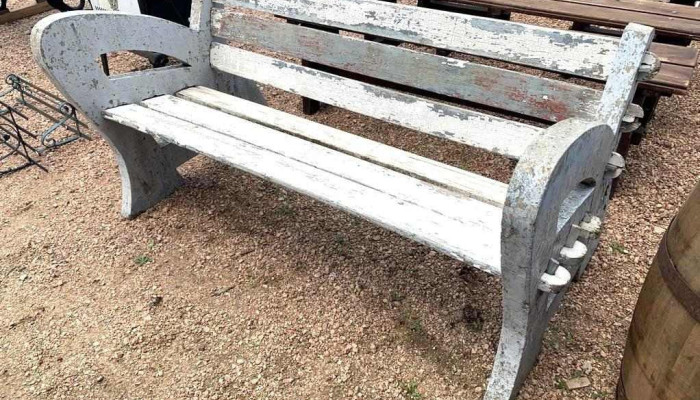 Banco De Jardin Hormigon Y Madera 146 L 1 - 06-12-2020