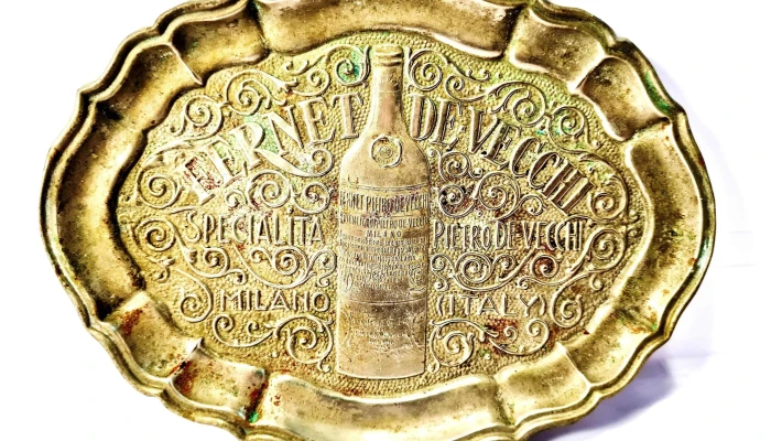 Bandeja metal publicidad Fernet Vecchi