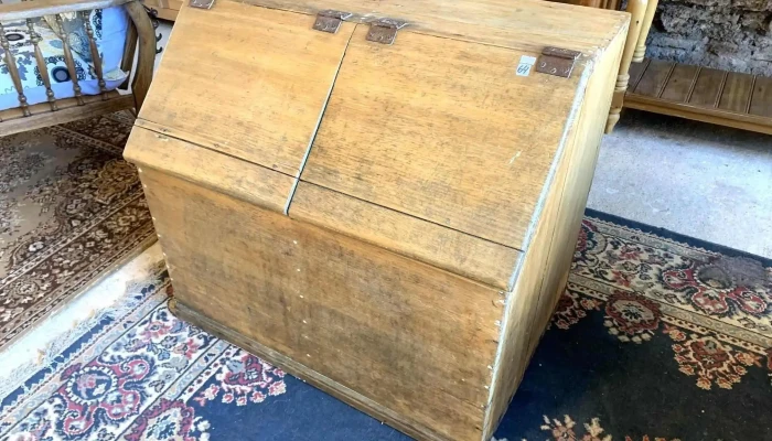 Cajon Harinero 2 Tapas 0,82 X 0,55 X 0,72 Alto En Pino Blanco Original