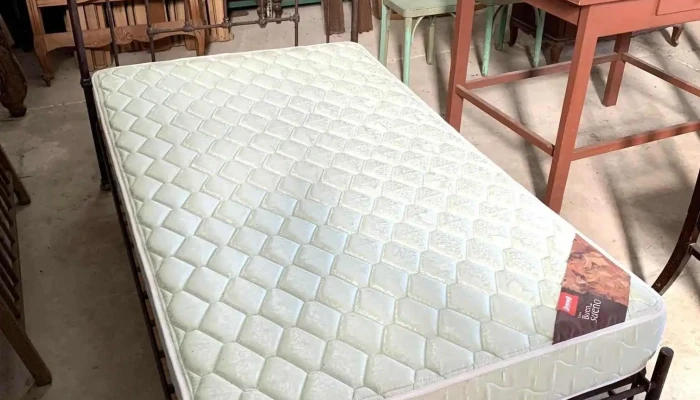 Cama De 1 12 P En Hierro Con Colchon D 2 - 06-12-2020
