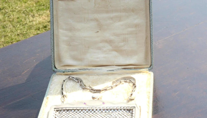 Cartera En Plata Siglo Xix -  1 - 15-08-2021