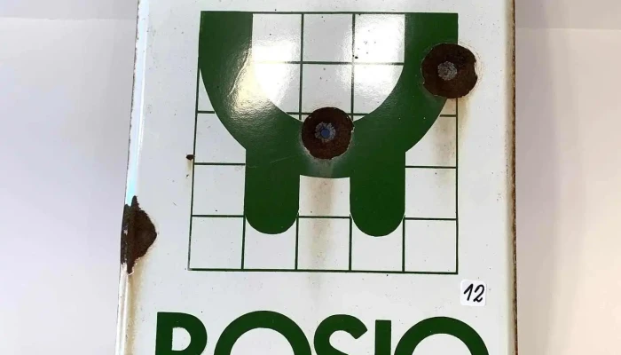 Chapa Esmaltada Ordeñadoras Bosio 0,30 X 0,50