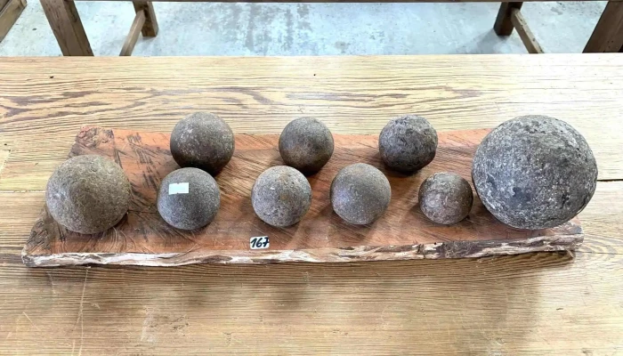 Coleccion De 9 Balas De Cañon