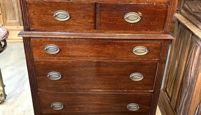 Comoda Cajonera Inglesa De 7 Cajones 0,87 X 0,48 X 1,25 Alto