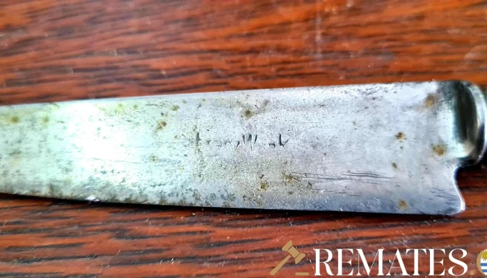 Cuchillo Antiguo Plata Y Oro Franz Wenk -  2 - 17-06-2021
