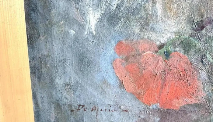 De Maria Oleo Sobre Tela Dama Con Flore 2 - 06-12-2020