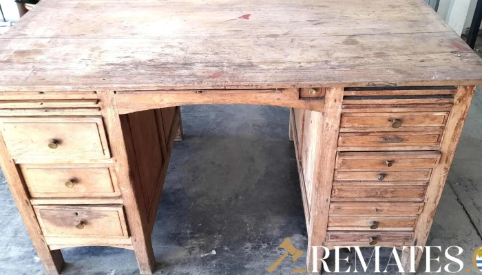 Escritorio En Pino Antiguo