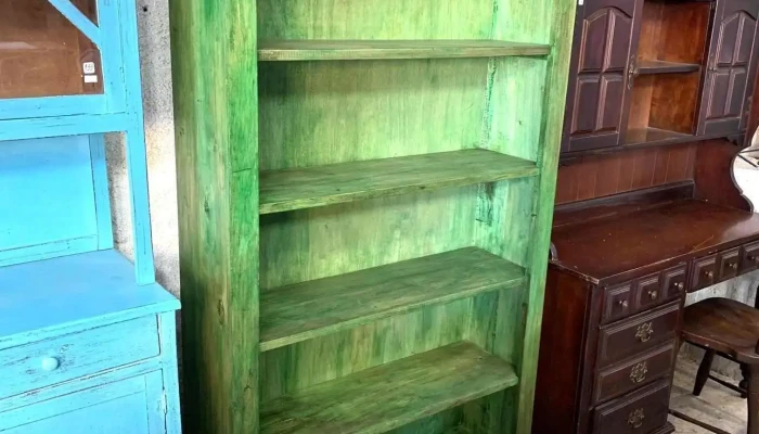 Estante Biblioteca Laqueado Verde 1m X 0 2 - 06-12-2020