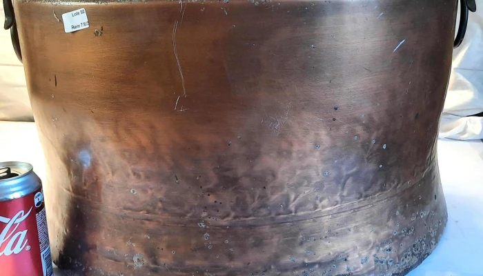 Gran olla cobreada 50 cm de diametro x 29 de altura