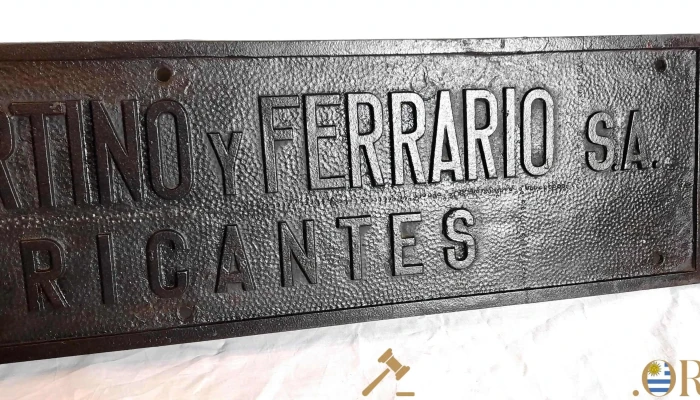 Gran Placa En Hierro Macizo De Balanza D 2 - 17-06-2021