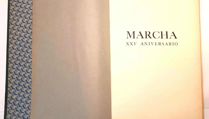 Gran tomo encuadernado Xxv aniversario Marcha 1964, muchas firmas impresas, numerado Serie B 140/1000