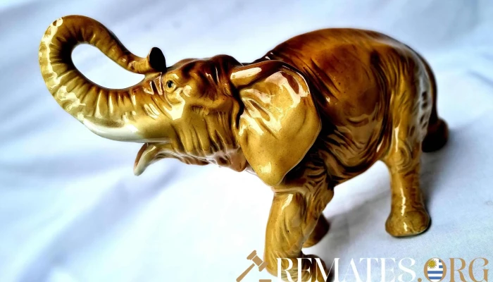 Hermoso Elefante De Loza Sano Impecable 3 - 17-06-2021