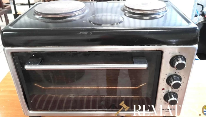 horno electrico con 2 hornallas James