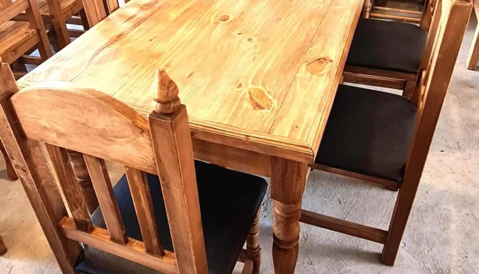 Juego Comedor Madera Maciza Con 6 Sillas 1 - 17-06-2021