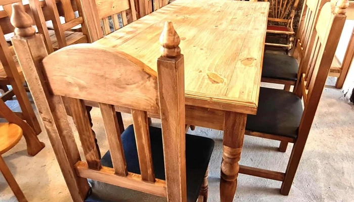 Juego Comedor Madera Maciza Con 6 Sillas 2 - 17-06-2021