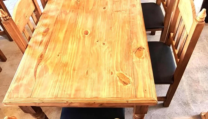 Juego Comedor Madera Maciza Con 6 Sillas 3 - 17-06-2021