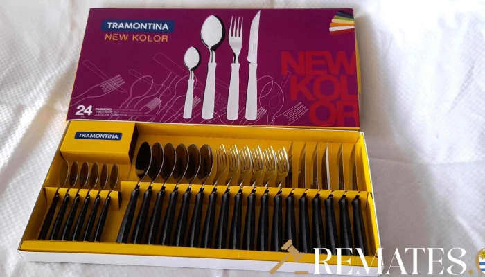 Juego De Cubiertos Tramontina 24 Ps -  1 - 17-06-2021