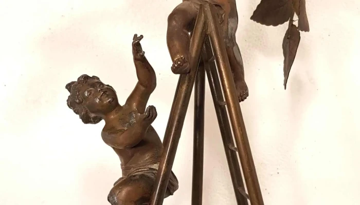 Lampara Antigua Petit Bronce Firmada -  2 - 17-06-2021