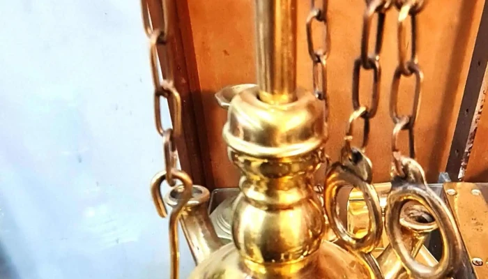 Lampara Candil Aceite En Bronce Completo 3 - 17-06-2021