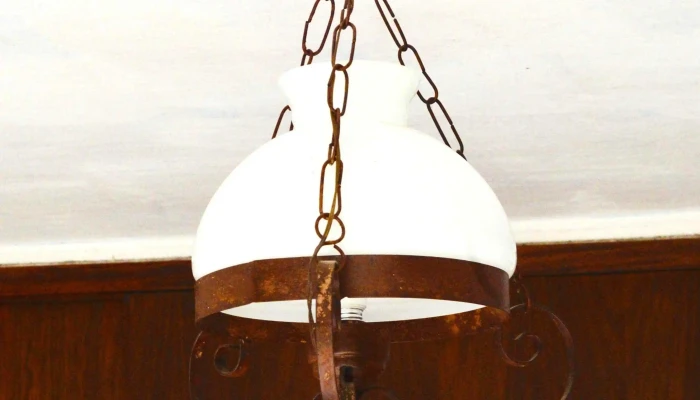 Lampara con opalina