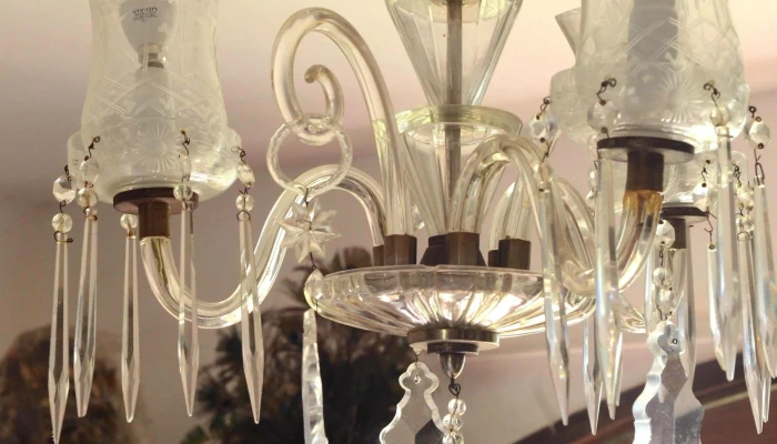 Lampara De Cristal Con Caireles -  1 - 15-08-2021