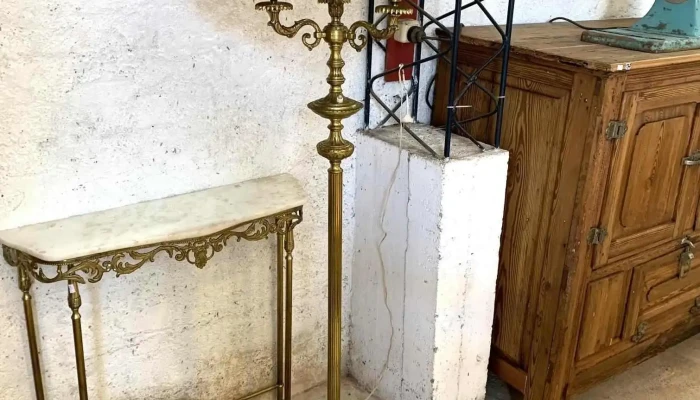 Lampara De Pie En Bronce 3 Luces -  1 - 06-12-2020
