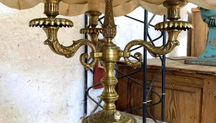 Lampara De Pie En Bronce 3 Luces -  3 - 06-12-2020