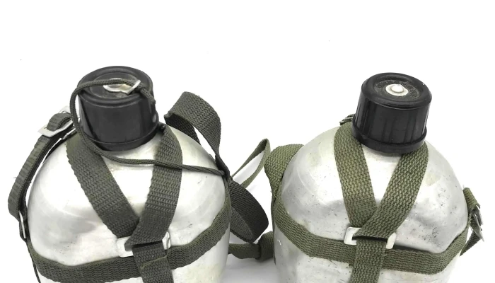 Lote De 2 Caramañolas De Aluminio