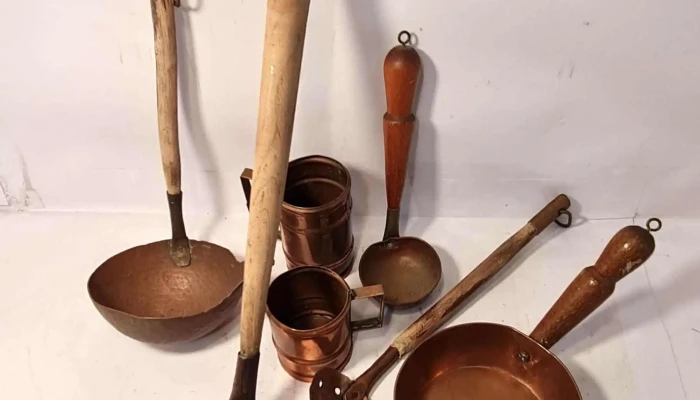 Lote de artículos cocina cobre