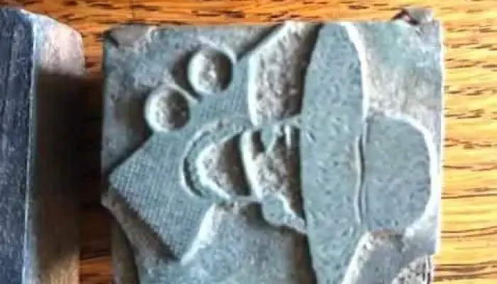Lote de moldes antiguos de imprenta