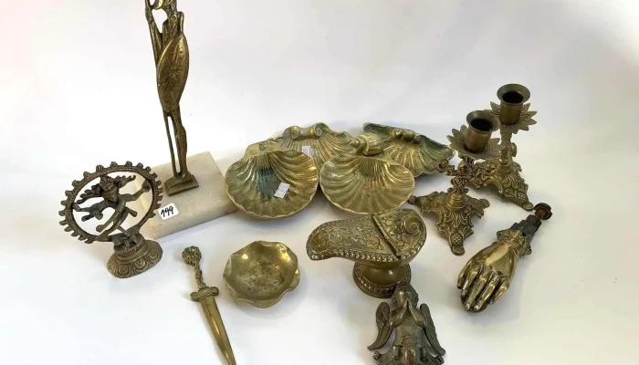 Lote De Piezas De Bronce
