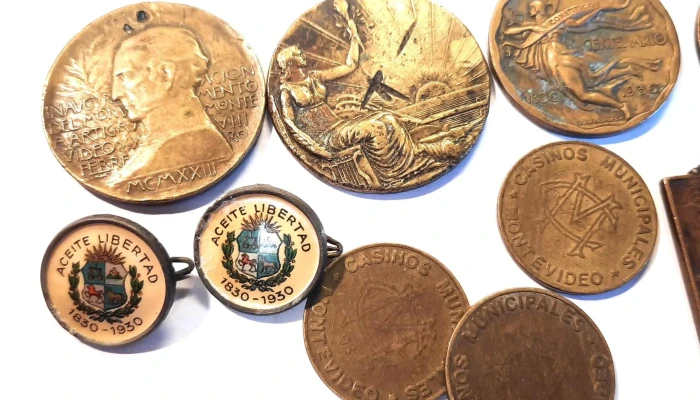 Medallas Batlle Viera Artigas Fichas Y 2 - 05-06-2021