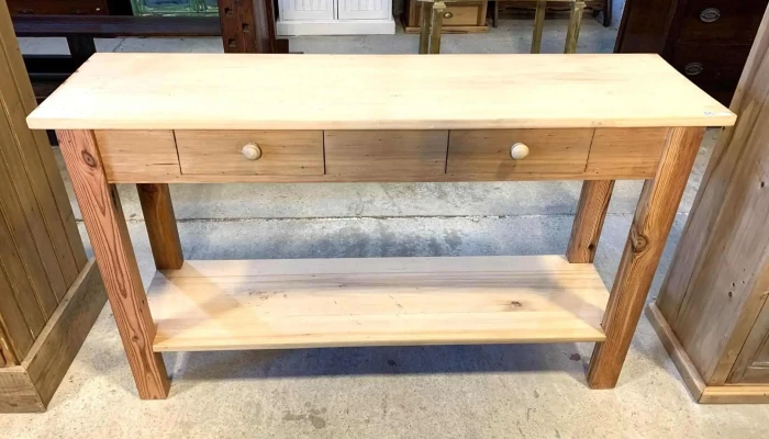 Mesa De Arrimo 2 Cajones 1,34 X 0,36 X 0,80 Alto