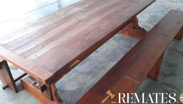 Mesa De Barbacoa En Madera Con 2 Bancos -  3 - 17-06-2021